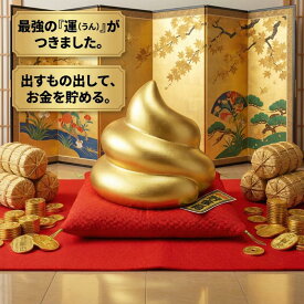 金運 貯金箱 金のうんこ パール金 陶器 置物 玄関 インテリア 雑貨 おもしろ グッズ 縁起物 開運 金運アップ 招福 うんち ウンコ ギフト プレゼント 贈り物 新築祝い 忘年会 景品