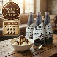 【3本セット/業務用】 GSフード コーヒーソース 500g ジーエスフード トッピング デザートソース アイス …