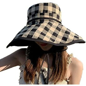 [CZLZY]UVカット 帽子 ハット レディース 日よけ帽子 つば広 両面使える 2way 日焼け防止 紫外線カット 折り