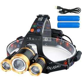 LEDヘッドライト 充電式 ヘッドライト ジョギング ウォーキング 自転車 釣り 対防水コーティング ヘッデン 高輝度LED