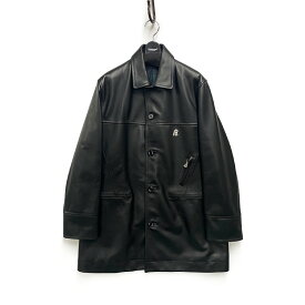 the shepherd UNDER COVER シェパード アンダーカバー US1C4301 ロング スリーブ レザー コート ブラック サイズ2 正規品 / 30877【中古】