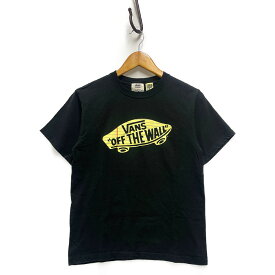 VANS バンズ × SSZ プリントロゴ 半袖Tシャツ ブラック サイズS 正規品 / B4506【中古】