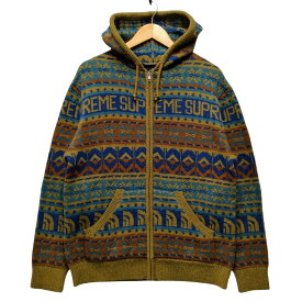 SUPREME シュプリーム ×The North Face 22AW NT52212I Zip Up Hooded Sweater ジップ ニット セーター マルチ サイズM 正規品 / 34343【中古】