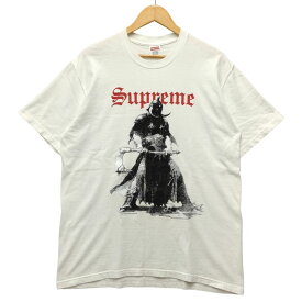 SUPREME シュプリーム Frank Frazetta Destruction Tee プリント 半袖Tシャツ ホワイト サイズ M 正規品 / 51367【中古】