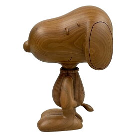 カリモク KARIMOKU SNOOPY WOODEN FIGURE スヌーピー フィギュア 100体限定 シリアルナンバー入り 日本製 正規品 / 28617【中古】