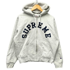 SUPREME シュプリーム × Champion チャンピオン Zip Up Hooded Sweatshirt アーチロゴ ジップ スウェット パーカー S 正規品 / 52449【中古】