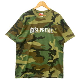 SUPREME シュプリーム 25AW Skull Tee スカル ロゴ プリント Tシャツ 迷彩 サイズL 正規品 / 52458【中古】
