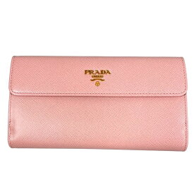 PRADA プラダ 型番 1MH133 サフィアーノレザー 二つ折り長財布 PESCO 正規品 / 52892【中古】