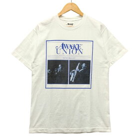 AWAKE NY アウェイク ニューヨーク × UNION プリント 半袖Tシャツ ホワイト サイズ M 正規品 / 52011【中古】