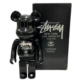 STUSSY ステューシー × メディコムトイ BE＠RBRICK ベアブリック 1000% WORLD TOUR 2006 ブラック 正規品 / 29506【中古】
