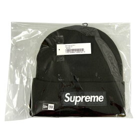 SUPREME シュプリーム × New Era 25AW Box Logo Beanie ニットキャップ ブラック 正規品 / 45113【中古】