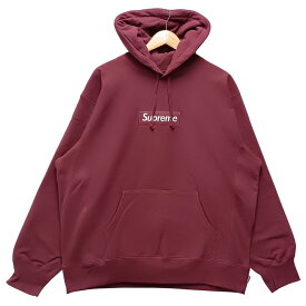 SUPREME シュプリーム 18AW Box Logo Crewneck ボックスロゴ クルーネック パーカー プラム サイズ L 正規品 / 40900【中古】