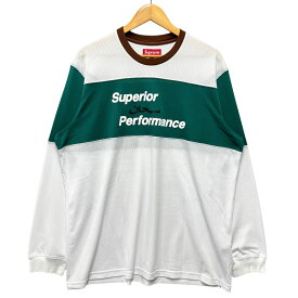 SUPREME シュプリーム Arabic Mesh L/S Top アラビック メッシュ ロング カットソー 長袖Tシャツ ポリエステル サイズL 正規品 / 54942【中古】