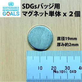 SDGSスペア用マグネット 2個入り(19mmサイズ)