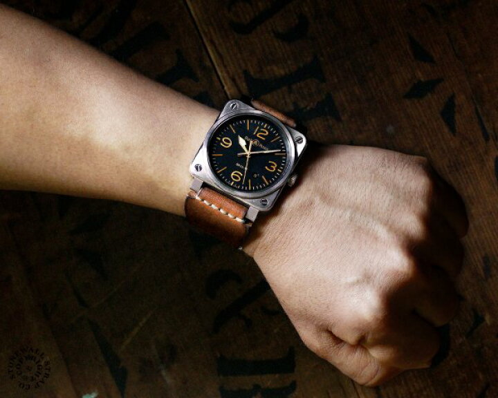 楽天市場】STONEWALL for Bell&Ross Strap ヴィンテージ ウィスキー x  