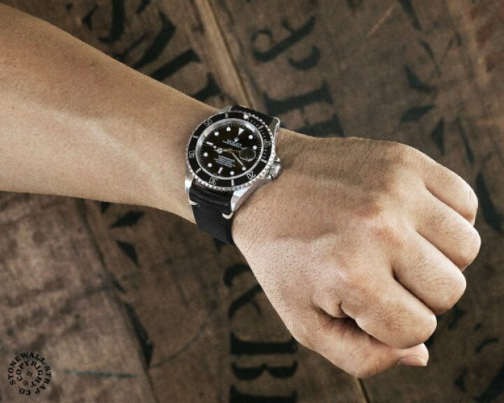 楽天市場】STONEWALL for SUBMARINER Strap ブラック x ナチュラル 