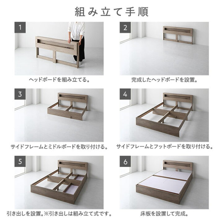 楽天市場】ベッド ダブル 収納ベッド 国産ポケットコイルマットレス 
