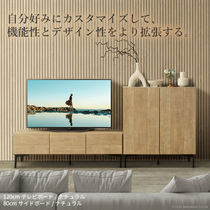 楽天市場】テレビボード テレビ台 単品 （板扉） 幅158.5×奥行35×高さ 