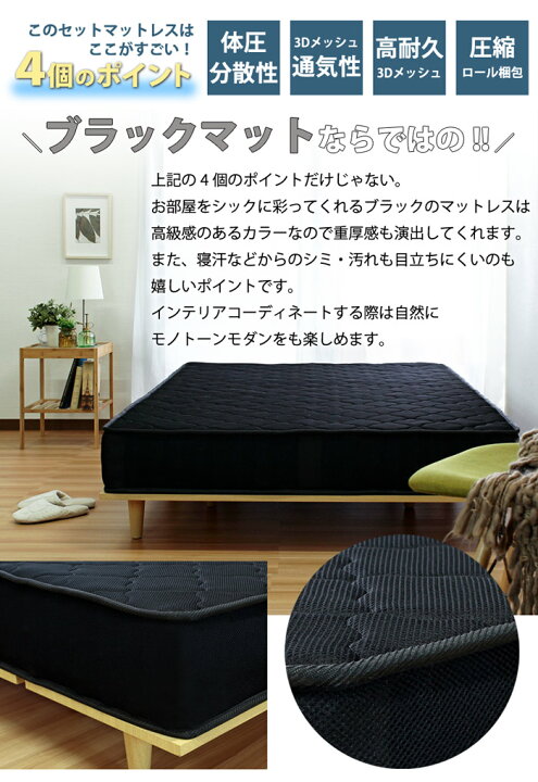 楽天市場】ヘッドレスベッド シングルベッド 収納付きベッド 