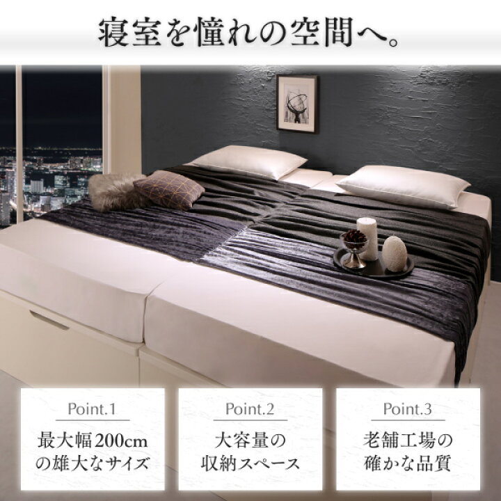 楽天市場】お客様組立 クイーンベッド 日本製 ヘッドレスベッド 跳ね 