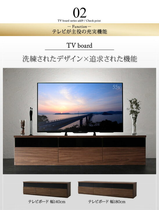 楽天市場】テレビ台 3点セット（テレビボード幅180+キャビネット木扉×2 