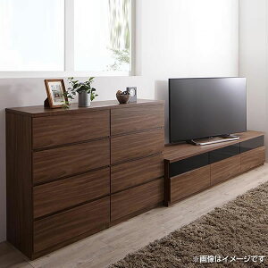 テレビ台 3点セット (テレビボード幅180+チェスト×2) 42型 50型 52型 60型 引き出し付き 大型テレビ対応 スライドレール 大量収納 テレビラック チェスト 4段 シンプル モダン 木目 収納家具