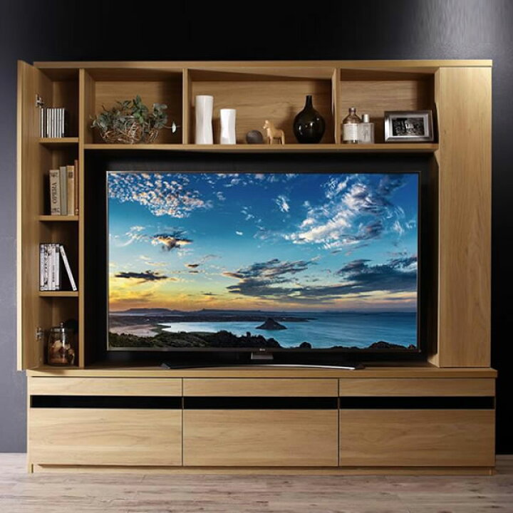 楽天市場】テレビ台 ハイタイプ 幅180×奥行45×高さ160cm 42型 50型 52 