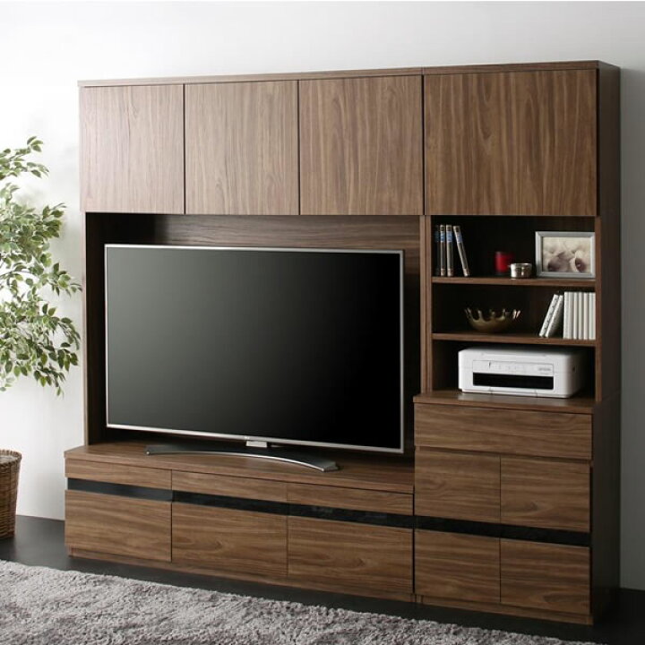 楽天市場】壁面収納 テレビ台 2点セット（テレビボード+家電収納 