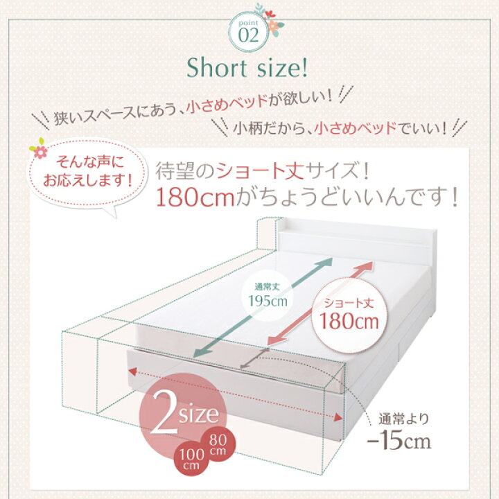 楽天市場】ベッド セミダブル 収納 マットレス付き 専用リネンなし 