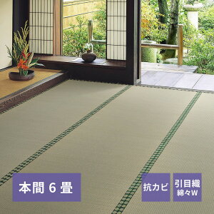 い草カーペット い草上敷き 本間 6畳(286×382) い草 ラグ い草ラグ 畳ラグ ござ い草マット 畳カーペット ラグ 敷物 湿度調整 消臭 抗菌 防音効果 空気浄化 和室 客間 仏間 おしゃれ 和モダン