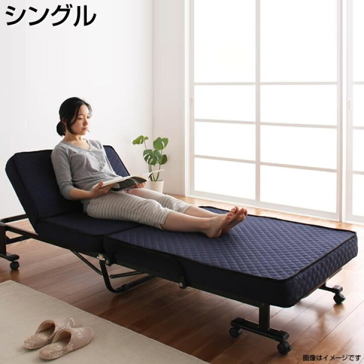 楽天市場 折りたたみベッド リクライニングベッド シングル 低反発 キャスター付き 折りたたみベッド 折りたたみ コンパクト 折り畳みベッド 狭い部屋 小さい 小さめ 1r 1k 一人暮らし ワンルーム 省スペース 子供部屋 子供ベッド 家族 夫婦 新婚 同棲 新生活 新築