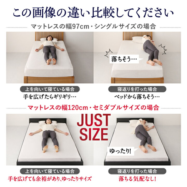 楽天市場】セミダブル ベッド ローベッド フロアベッド セミダブル 
