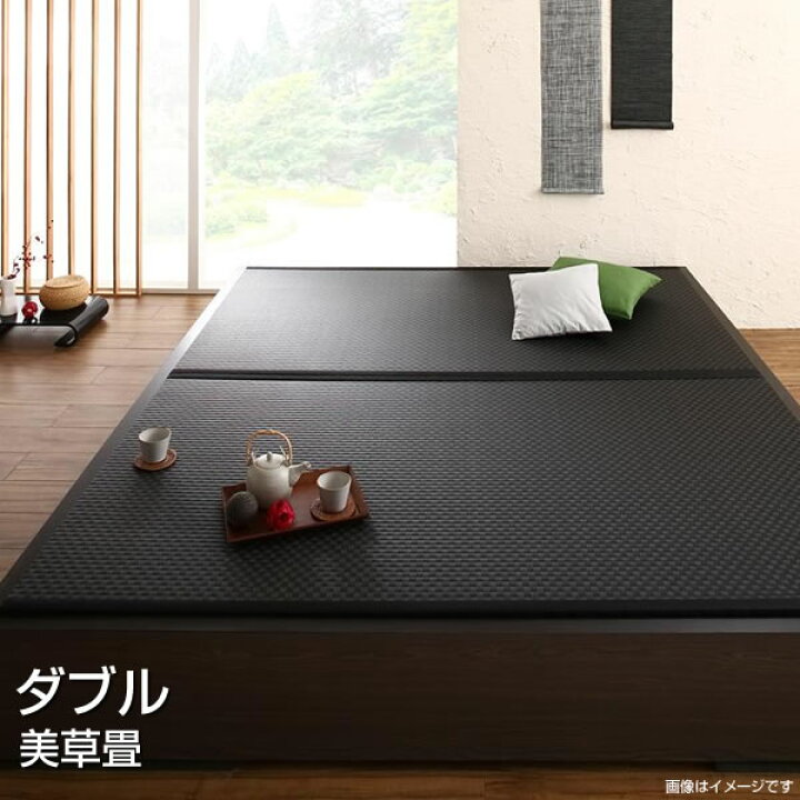 楽天市場】小上がり 畳ベッド ダブル お客様組立 美草畳 大型ベッド 