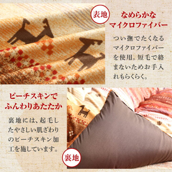 楽天市場】こたつ掛布団＆ラグ 2点セット 6尺長方形 （掛け布団：205 
