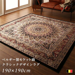 �x���M�[�� �f�U�C�����O 190×190cm �����` ��2�� ���r���O �Z�� 3.5mm ���O ���O�}�b�g ���O�J�[�y�b�g �J�[�y�b�g ���イ���� �O�~ �~�� �z�b�g�J�[�y�b�g�Ή� ���g�[�Ή� �I�[���V�[�Y�� ���P