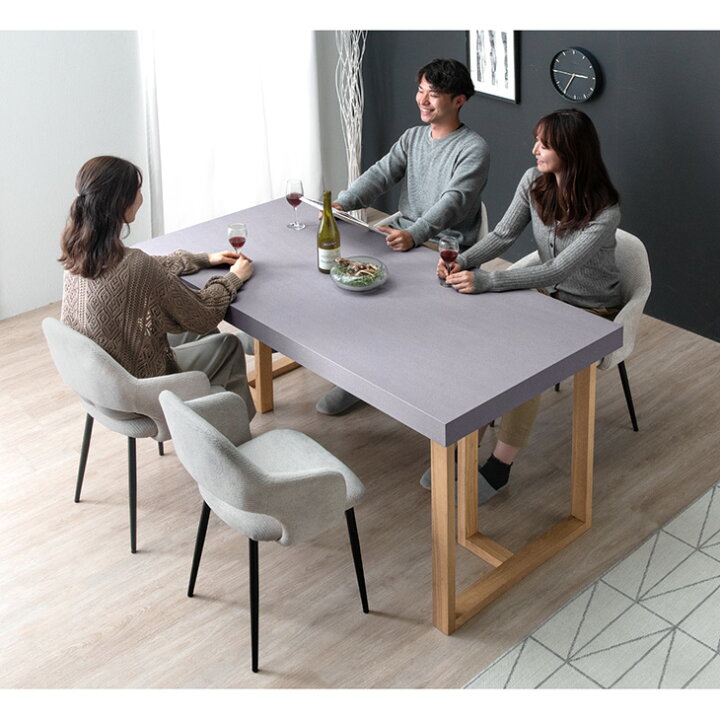 楽天市場】【正午~クーポン5%引】 モルタル調 ダイニングテーブル 単品 