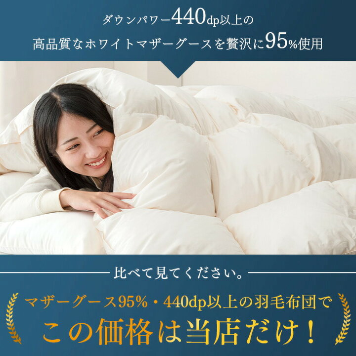 楽天市場】【20時~クーポン5%引】 羽毛布団 シングル セミダブル 
