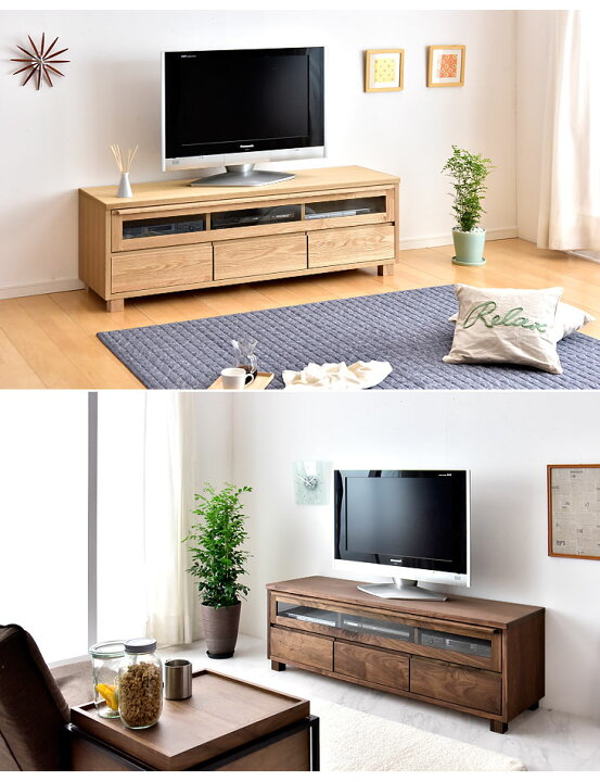 楽天市場】【正午~クーポン5%引】 テレビ台 150 完成品 木製 