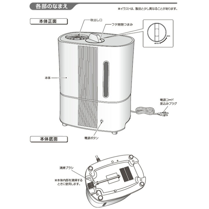 楽天市場 スチーム式 加湿器 加熱式 2 8l 安全装置 温度ヒューズ サーモスタット 加湿量 300ml 250w 小型 卓上 コンパクト オフィス 寝室 シンプル ホワイト Storageストレージ家具インテリア