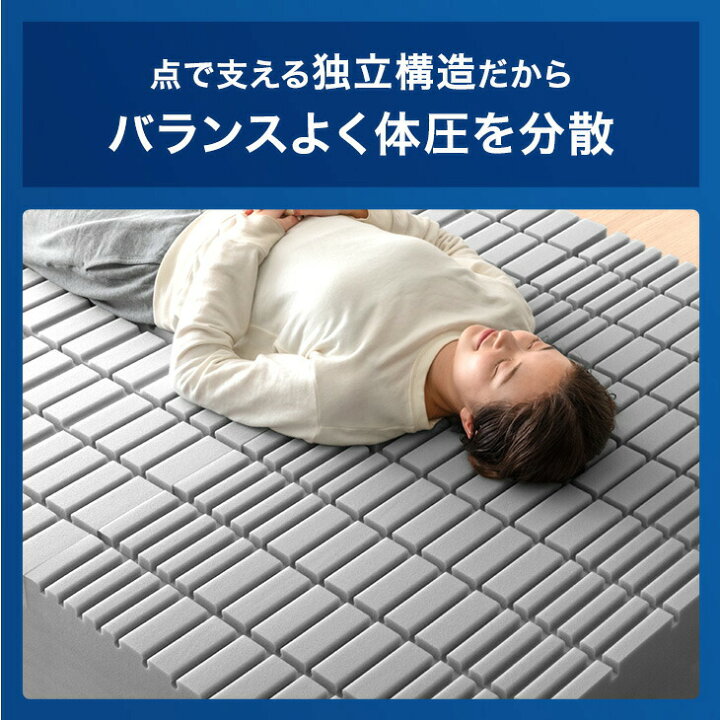 楽天市場】極厚20cm 三つ折り ワンランク上の 高反発 Goo3D《グッス 