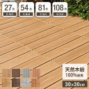 楽天1位 超高耐久800kg 人工木 ウッドパネル 天然木粉 9枚 27枚 54枚 81枚 108枚 セット ジョイント ウッドタイル ウ…