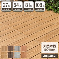 【正午~5%引クーポン】 楽天1位 超高耐久800kg 人工木 ウッドパネル 天然木粉 9枚 27枚 54枚 81枚 108枚 …