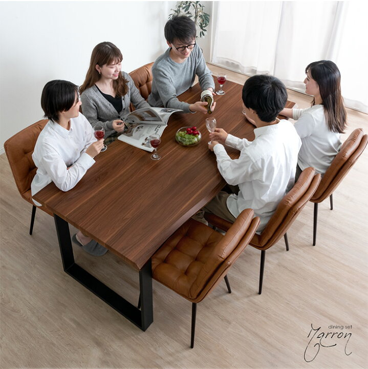楽天市場】【20時~クーポン5%引】 ダイニングテーブルセット 6人掛け 7 