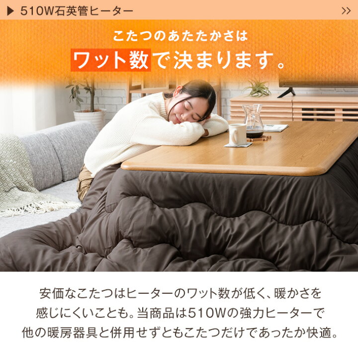 楽天市場】【20時~クーポン5%引】 こたつ 布団付き 2点セット 