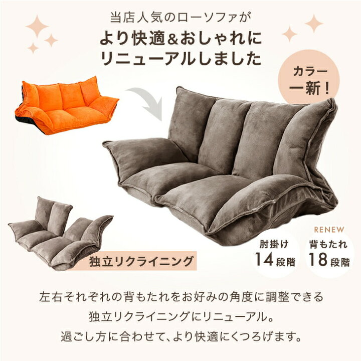楽天市場】【正午~クーポン5%引】 【RENEW特価】 ローソファ フロア 