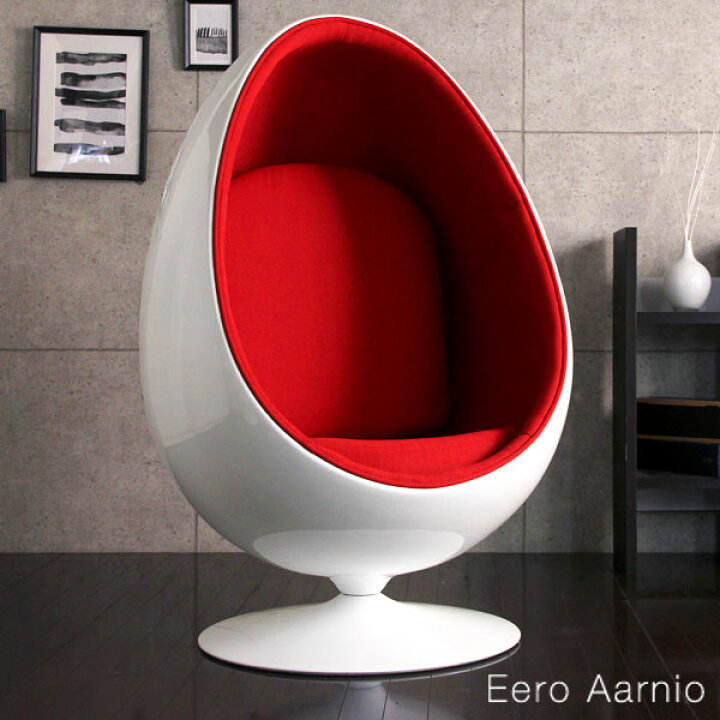 期間限定で特別価格 ボールチェア エーロ アールニオ リプロダクト デザイナーズチェア ミッドセンチュリー チェア 椅子 北欧 デザイナーズ おしゃれ  パーソナルチェア デザイナーズ家具 レッド ブラック