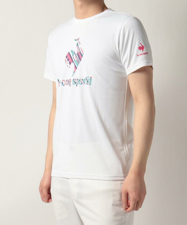 ルコック ストライプ ホワイト アウトレット ルコックスポルティフ Stripe Jacquard Game Shirt メンズ ウェア Tシャツ 半袖 テニス テニスウェア テニスシャツ スポーツウェア ブランド 22年春夏モデル Qtmtja02 セール 85 以上節約