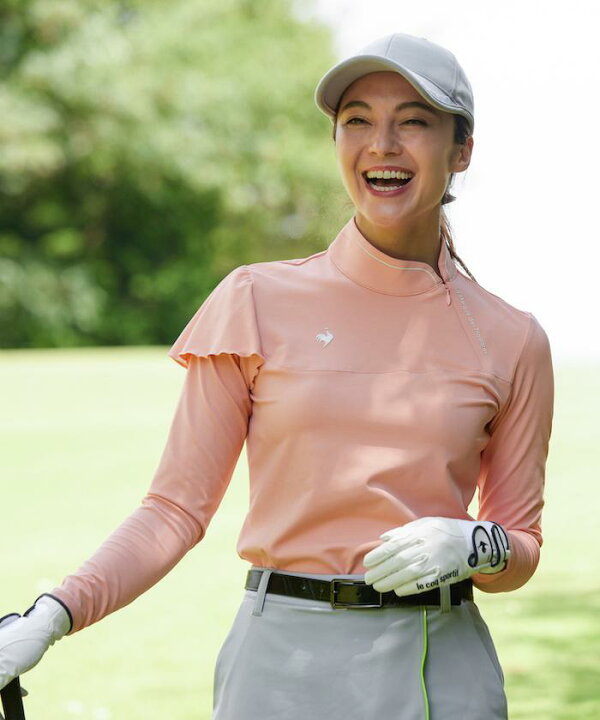 楽天市場 公式 ルコックスポルティフ ゴルフ アシンメトリーフリル長袖シャツ 吸汗速乾 ストレッチ Uv Cut Upf50 Descente Eco 再生材料使用型 レディース ウェア シャツ ポロシャツ ゴルフウェア ルコック 22年秋冬モデル Qgwujb10 デサント公式