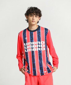 【公式】【SALE/37%OFF】 アンブロ THE THIRD by umbro グラフィック長袖プラクティスシャツ メンズ サッカーシャツ サッカー ウェア シャツ フットボール サッカーウェア スポーツウェア ブランド 新規セール 2023年秋冬モデル UUUWJB51