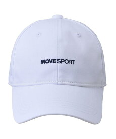 【公式】 MOVESPORT デサント ベーシックキャップ ホワイト メンズ レディース ユニセックス アクセサリー 小物 キャップ 帽子 トレーニング スポーツ ブランド ムーブスポーツ DESCENTE 新レーベル 2024年春夏モデル DMAXJC10